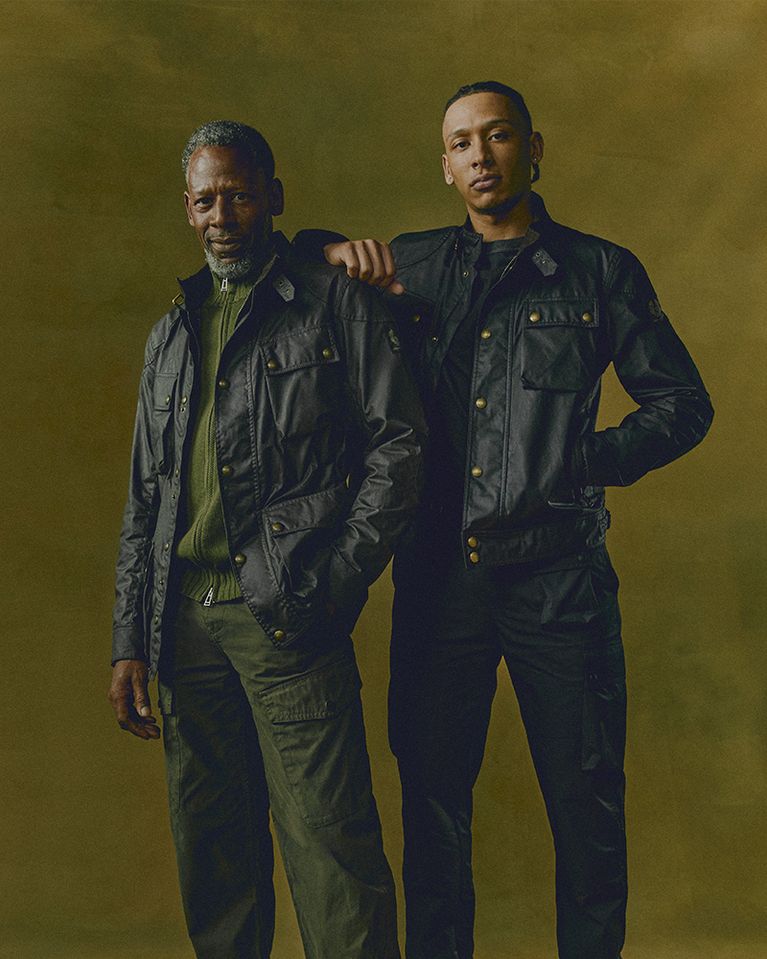 Men's Trialmaster Jacket & Racemaster Jacket in Faded Olive.
