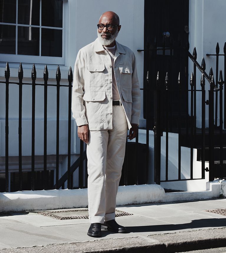 Forge Overshirt in Stone Beige.