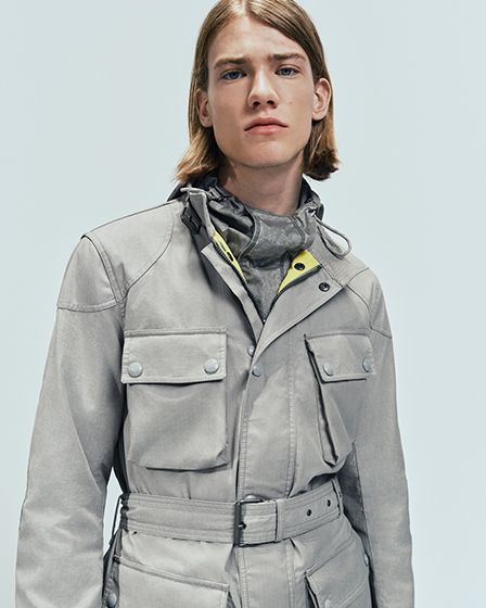 LANDSPORT TRIALMASTER JACKET IN CLOUD GREY.
