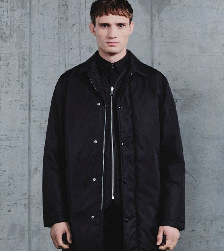 Drill Coat in Black.