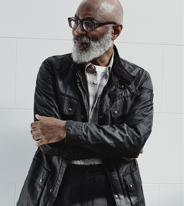 Men's Linen Fieldmaster Jacket in Black.